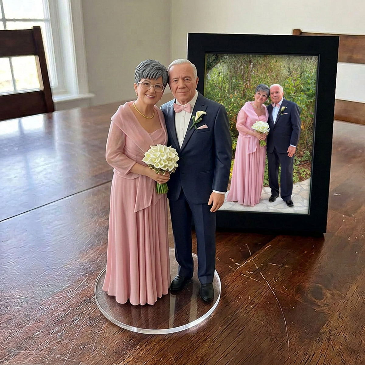 Custom Couple Figurine From Photo, Personalized Couple Statue, Romantic Anniversary Gift for Boyfriend Girlfriend, Wedding Gift, Couple Keepsake