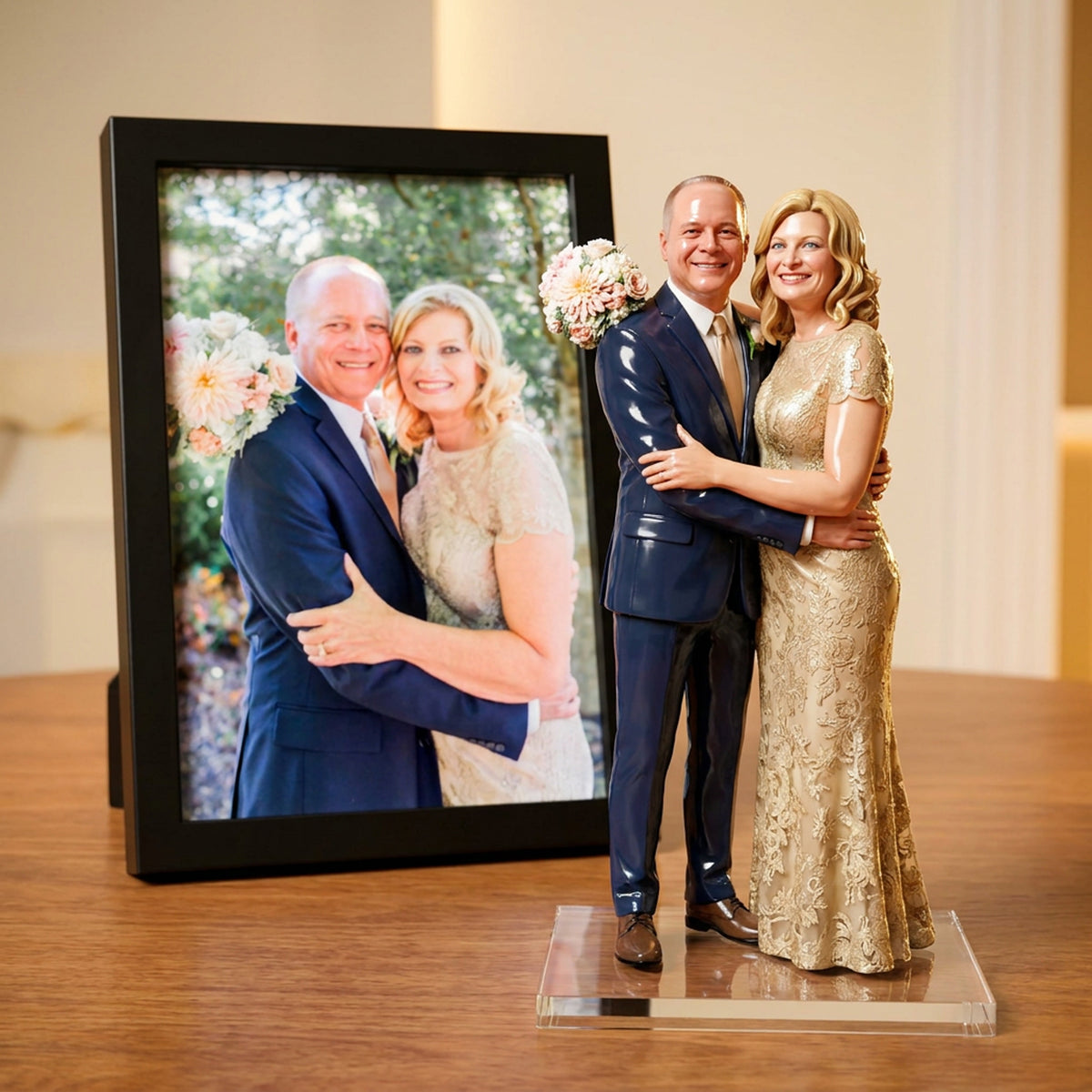 Custom Memorial Figurine From Photo, Memorial Sculpture, Gift for Wife, Husband, Pet And Family Loved Ones,