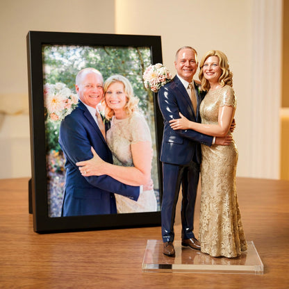 Custom Memorial Figurine From Photo, Memorial Sculpture, Gift for Wife, Husband, Pet And Family Loved Ones,