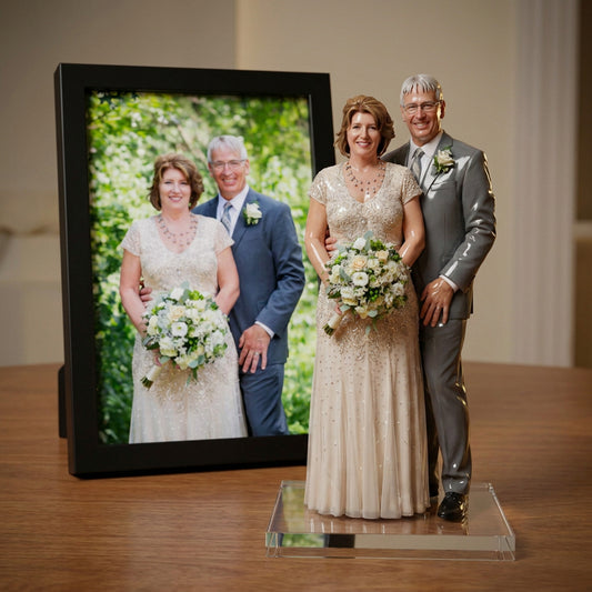 Custom Memorial Figurine From Photo, Personalized Love Sculpture, Memorial Gift for Husband Wife, Family and Loved Ones, Custom Photo Figurine, Pet Memorial Gift