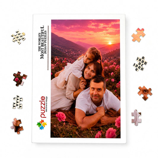 Custom Puzzle From Photo - Personalized Jigsaw Puzzles With Picture - Photo Puzzle Birthday Gift - 300, 500, 1000 Piece Puzzle
