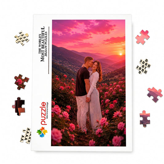 Custom Puzzle Photo Puzzle Personalized Jigsaw Puzzles Gifts for Family Fathers Day Gifts for Dad 300, 500, 1000 Pieces Puzzle