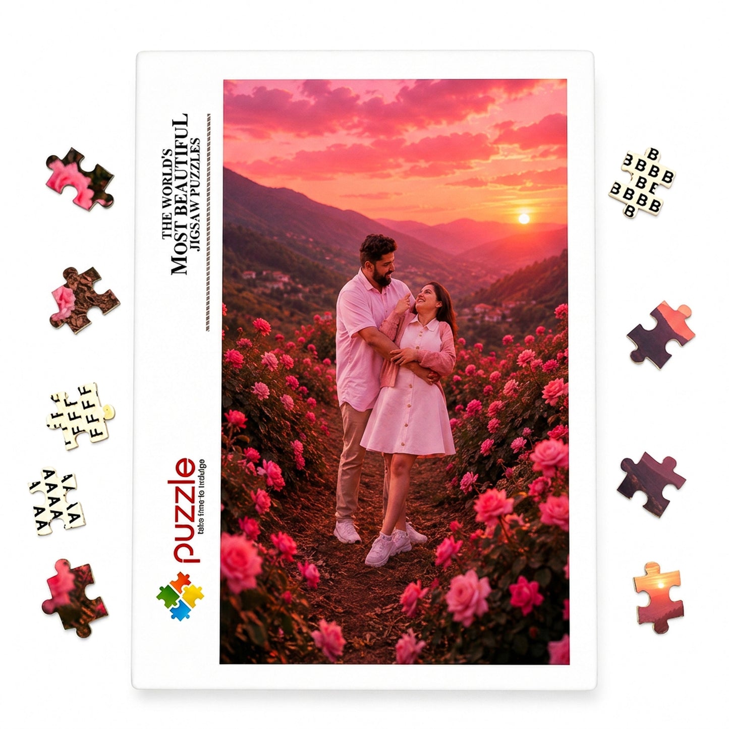 Personalized Photo Jigsaw Puzzle, 300- 1000 Piece Custom Puzzle, Wooden Photo Puzzle, Personalized Photo Gift, Family Keepsake