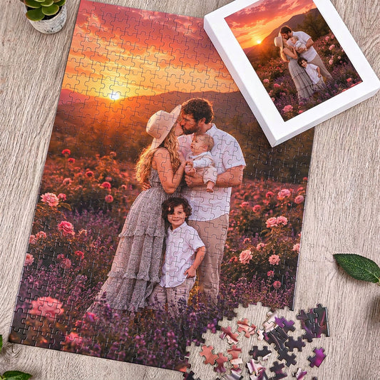 Photo Puzzle 300 - 1000 Piece, Custom Jigsaw Puzzle Personalized 1000 Piece Jigsaw Puzzle from Your Photo for Couples