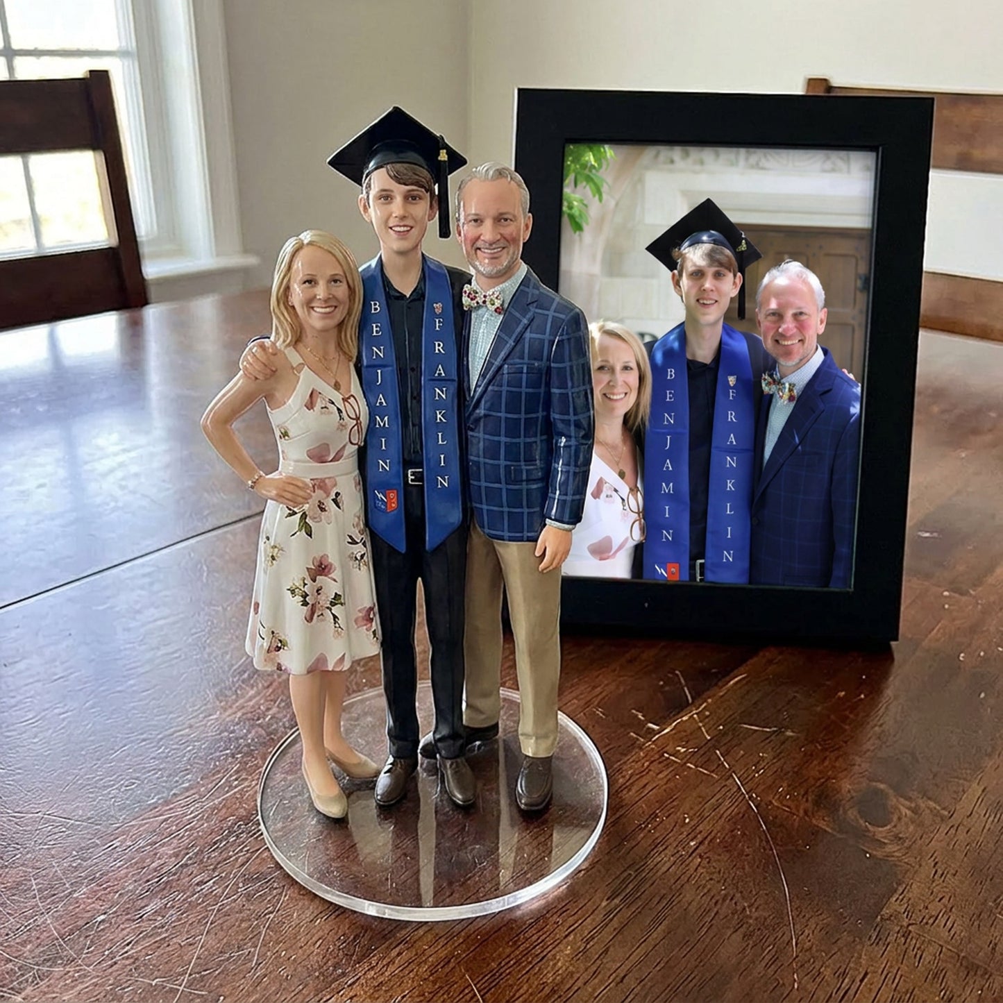 Custom Couple Memorial Figurine From Photo, Personalized 3D Printed Sculpture, Romantic Couple Memorial Gift, Wedding Anniversary Keepsake