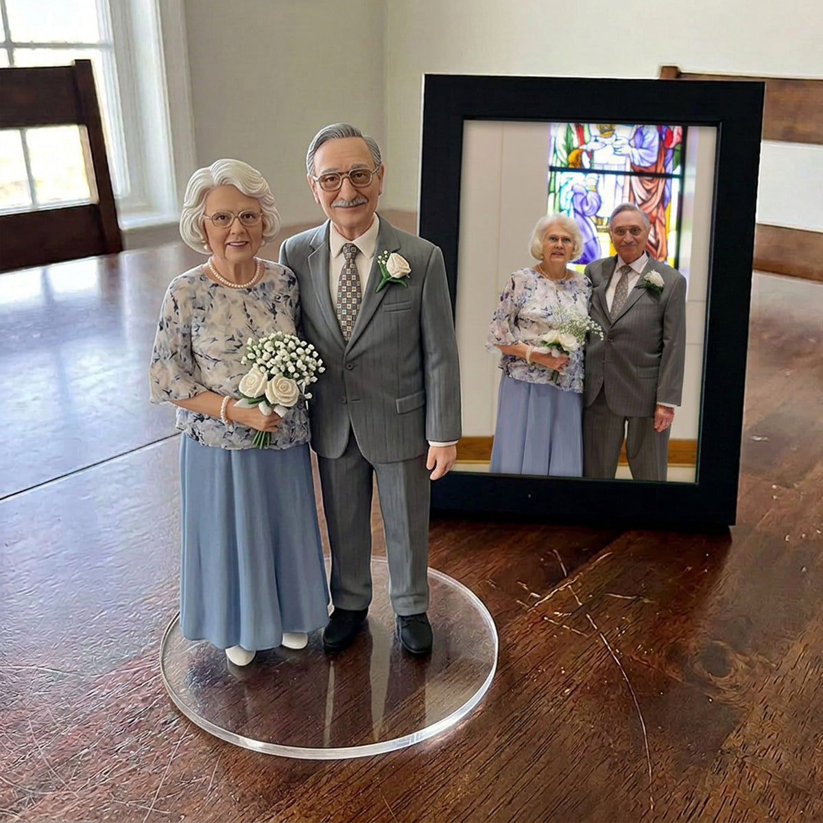 Custom Couple Figurine From Photo, Personalized 3D Couple Statue, Anniversary Gift for Boyfriend Girlfriend, Romantic Wedding and Engagement Gift