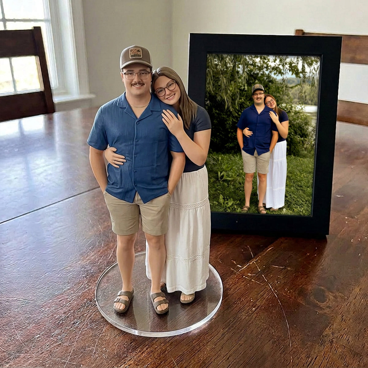 Custom Couple Memorial Figurine From Photo, Memorial Gift for Family, Personalized Wife Husband Keepsake, Custom 3D Printed Loved One Remembrance Sculpture